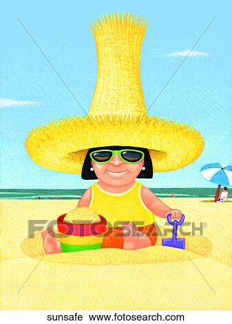 Clip Art - Sun Safe. Fotosearch