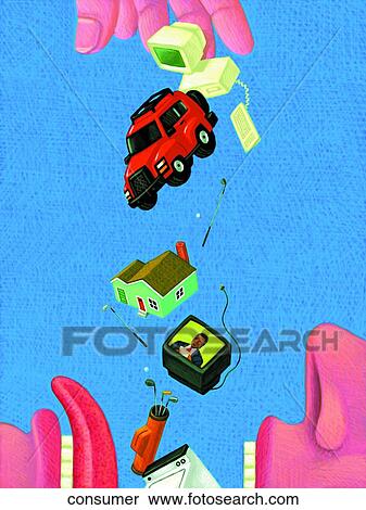 Consumer View Large Illustration Stock Illustration - Consumer. Fotosearch