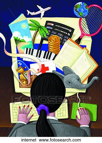 Stock Illustration - Internet. Fotosearch