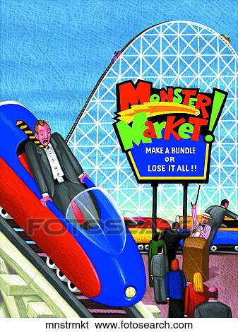 Stock Illustration - Monster Market. Fotosearch