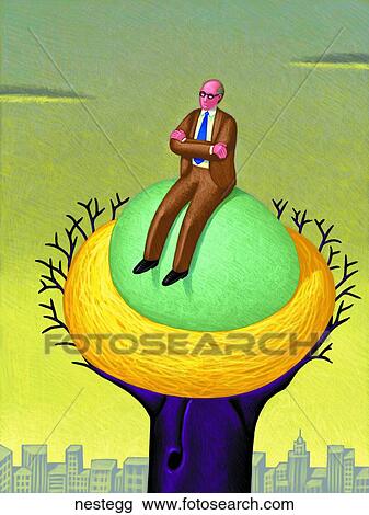 Nest Egg View Large Illustration Drawing - Nest Egg. Fotosearch