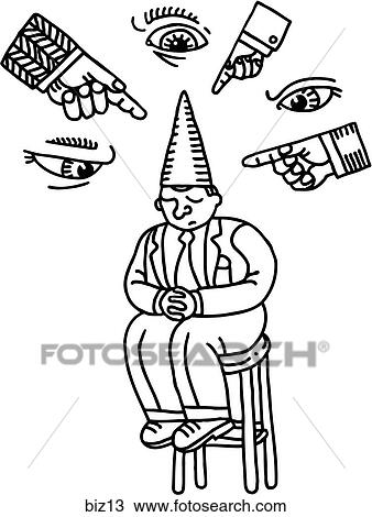 Bad Employee - B&W View Large Illustration Drawing - Bad Employee - B&W. Fotosearch