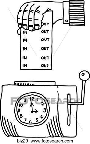 Stock Illustration - Billable Hours - B&W. Fotosearch