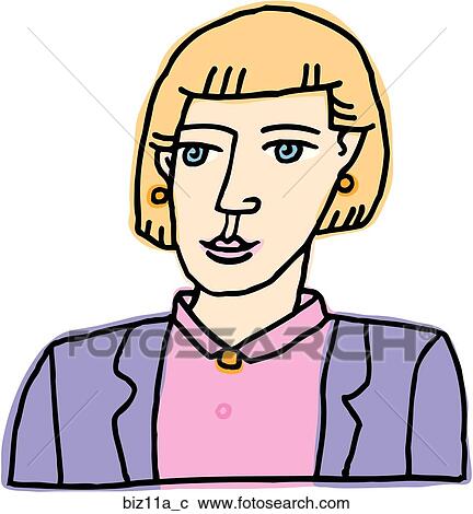 Clipart - Business Gal. Fotosearch