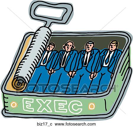 Clipart - Canned Executives. Fotosearch