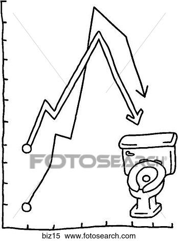 Down Crapper - B&W View Large Illustration Stock Illustration - Down Crapper - B&W. Fotosearch