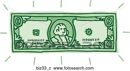 Stock Illustration - Folding Money. Fotosearch - Search Clipart, Illustration Posters, Drawings and Vector EPS Graphics Images