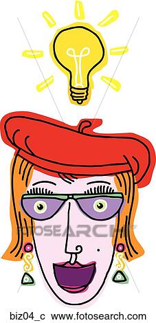 Clipart - Her Idea. Fotosearch
