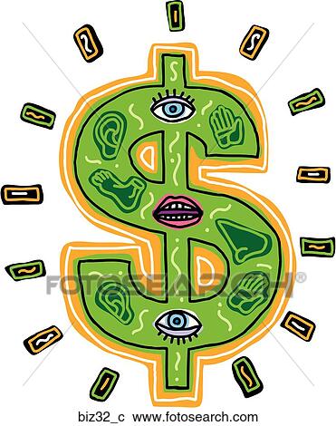 Stock Illustration - Money Talks. Fotosearch - Search Clipart, Illustration Posters, Drawings and Vector EPS Graphics Images