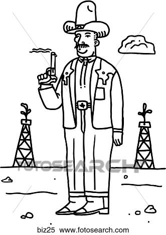 Wild West - B&W View Large Illustration Stock Illustration - Wild West - B&W. Fotosearch