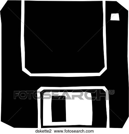 Clipart - 3. 5" Disk 2. Fotosearch