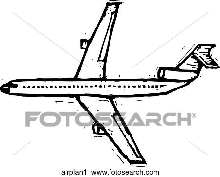 Airplane 1 View Large Clip Art Graphic Clipart - Airplane 1. Fotosearch