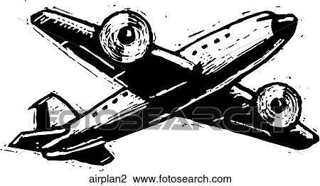 Clipart - Airplane 2. Fotosearch