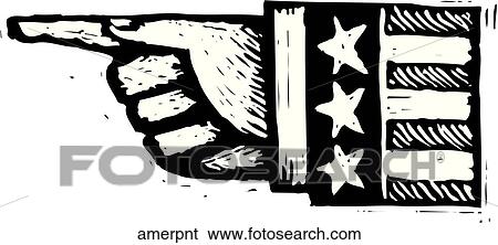 America Points View Large Clip Art Graphic Clip Art - America Points. Fotosearch