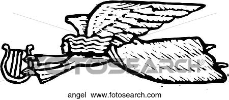 Angel View Large Clip Art Graphic Clipart - Angel. Fotosearch