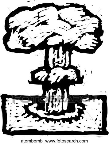Atom Bomb View Large Clip Art Graphic Clipart - Atom Bomb. Fotosearch
