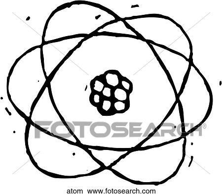 Clipart - Atom. Fotosearch