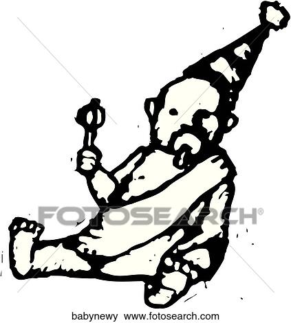 Clip Art - Baby New Year. Fotosearch