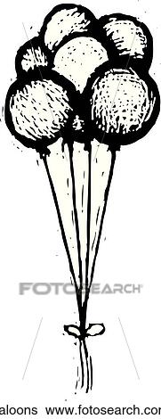 Balloons View Large Clip Art Graphic Clip Art - Balloons. Fotosearch