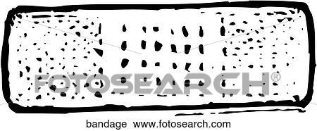 Bandage View Large Clip Art Graphic Clipart - Bandage. Fotosearch