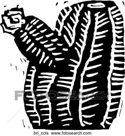 Clip Art - Barrel Cactus. Fotosearch