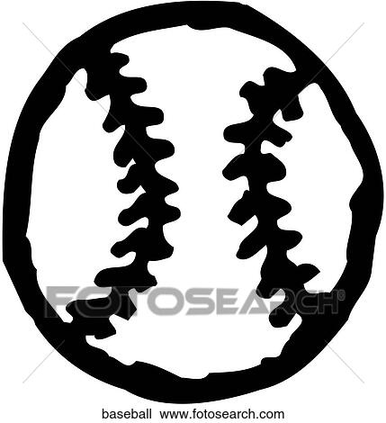 Clipart - Baseball. Fotosearch