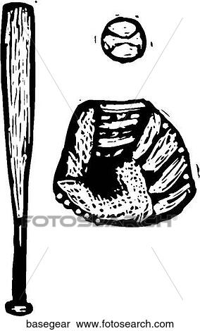 Clipart - Baseball Gear. Fotosearch