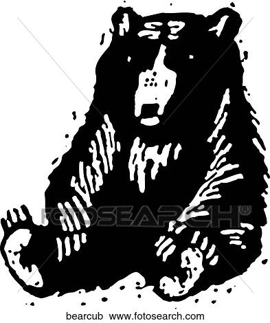 Clipart - Bear Cub. Fotosearch