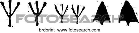 Bird Prints View Large Clip Art Graphic Clip Art - Bird Prints. Fotosearch