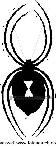 Black Widow View Large Clip Art Graphic Clipart - Black Widow. Fotosearch