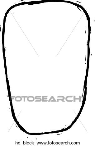 Clipart - Block Head. Fotosearch
