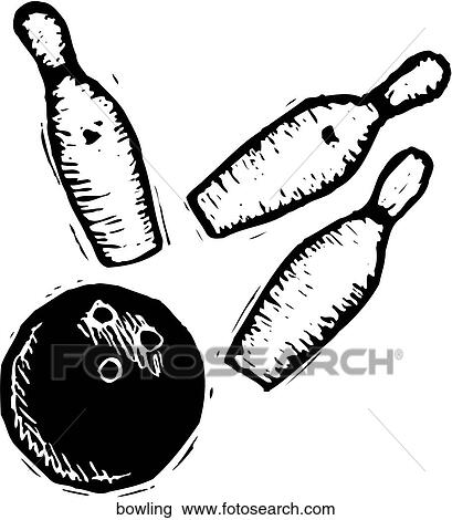 Clipart - Bowling. Fotosearch