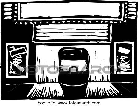 Box Office View Large Clip Art Graphic Clipart - Box Office. Fotosearch