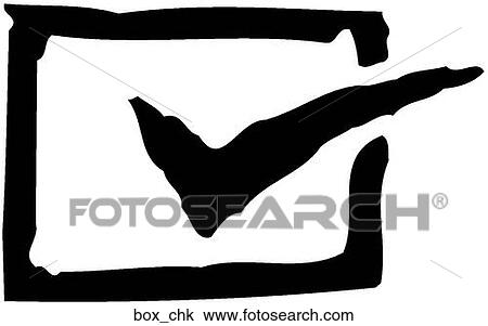Box w/Check View Large Clip Art Graphic Clipart - Box w/Check. Fotosearch