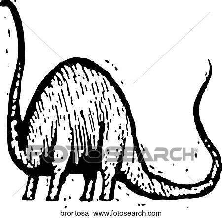 Brontosaurus View Large Clip Art Graphic Clipart - Brontosaurus. Fotosearch