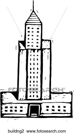 Building 2 View Large Clip Art Graphic Clipart - Building 2. Fotosearch