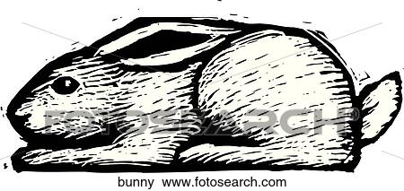 Bunny View Large Clip Art Graphic Clip Art - Bunny. Fotosearch