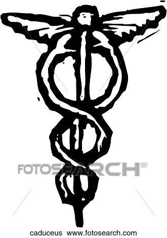 Clip Art - Caduceus. Fotosearch