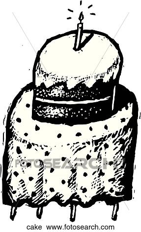 Clipart - Cake. Fotosearch
