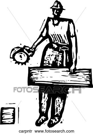 Carpenter View Large Clip Art Graphic Clipart - Carpenter. Fotosearch