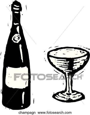 Clipart - Champagne/Goblet. Fotosearch
