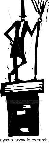 Clipart - Chimney Sweep. Fotosearch