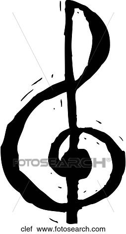 Clipart - Clef. Fotosearch