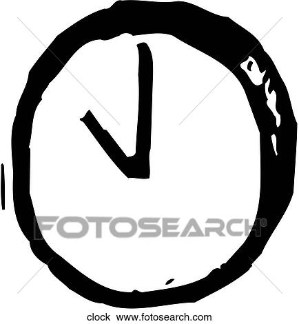 Clock View Large Clip Art Graphic Clipart - Clock. Fotosearch