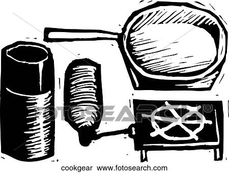 Cooking Gear View Large Clip Art Graphic Clipart - Cooking Gear. Fotosearch