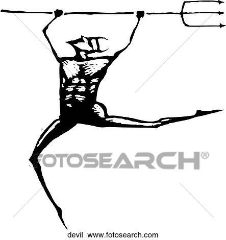 Devil View Large Clip Art Graphic Clipart - Devil. Fotosearch