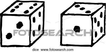 Dice View Large Clip Art Graphic Clipart - Dice. Fotosearch