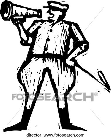 Director View Large Clip Art Graphic Clipart - Director. Fotosearch