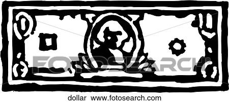 Clipart - Dollar Bill. Fotosearch
