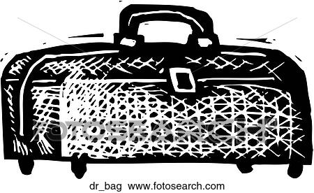 Clipart - Dr. Bag. Fotosearch